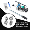 Automotive Brake Service Tools Hydraulic Brake Pipe Line Flaring Tool Set for 3/16"-1/2"